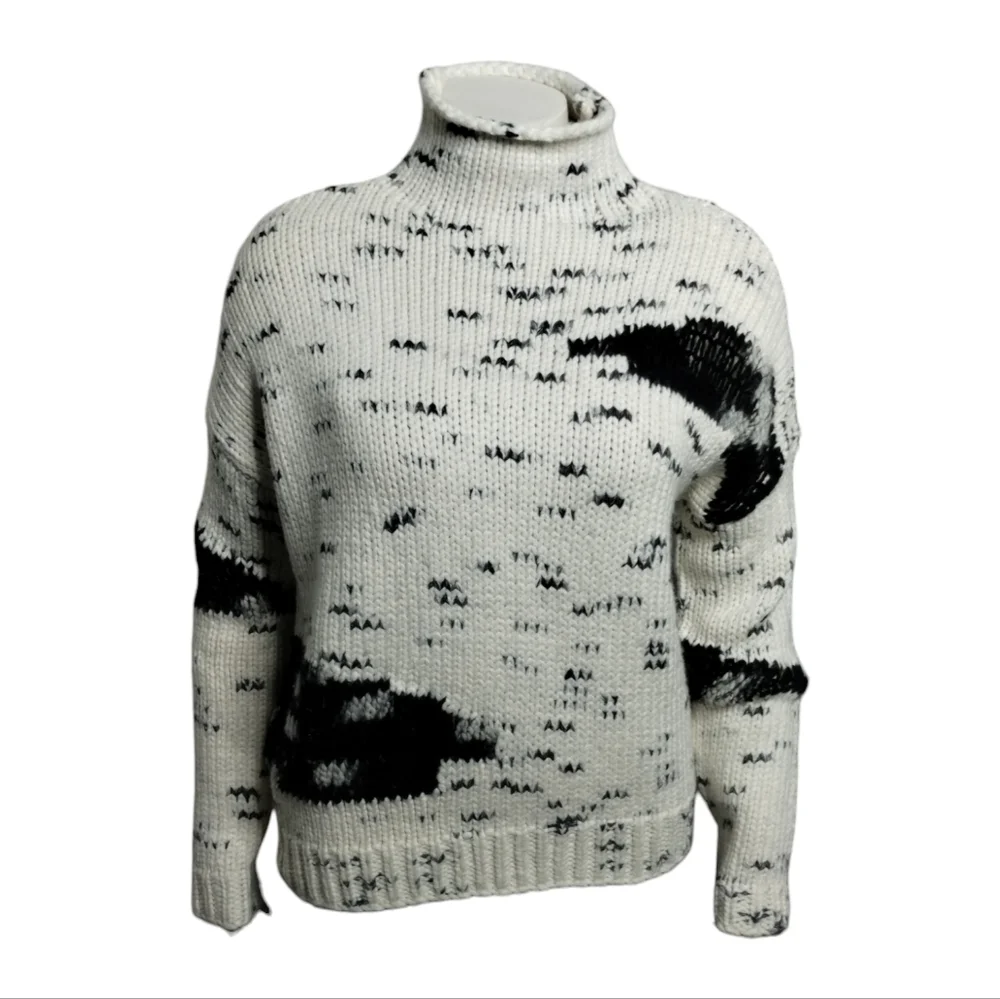 Line mixed knit